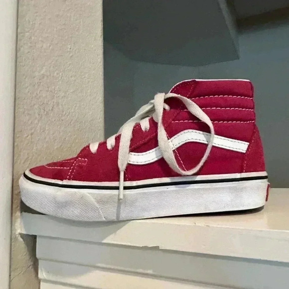 Vans SK8-Hi Top Sz: 1.5Y Youth 751505 Burgundy Maroon Kids Unisex - Picture 4 of 9